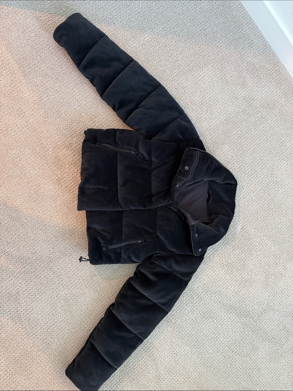 Alo Yoga Ribbed Velour Gold Rush Puffer - Picture 6 of 8